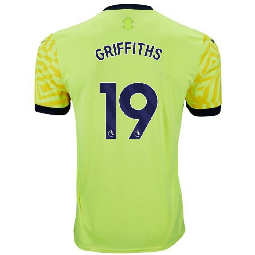 Danxen Donna Maglia Alice Griffiths #19 Giallo Kit Gara Away 2024/25 Maglietta