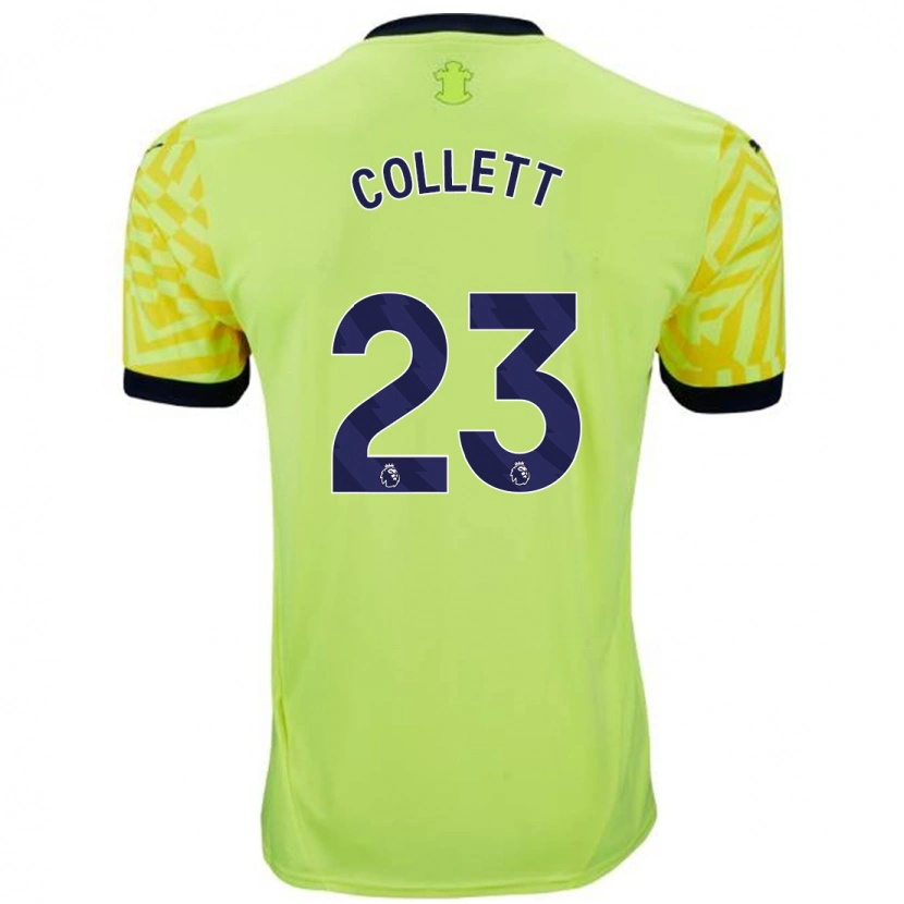 Danxen Donna Maglia Megan Collett #23 Giallo Kit Gara Away 2024/25 Maglietta