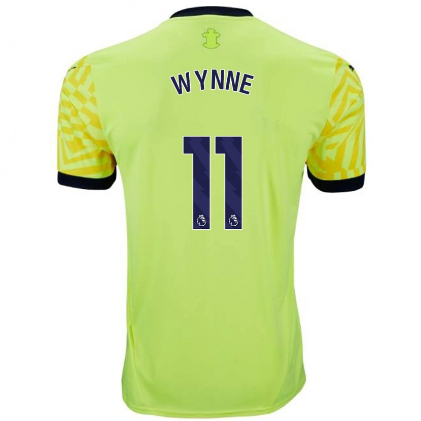Danxen Donna Maglia Megan Wynne #11 Giallo Kit Gara Away 2024/25 Maglietta