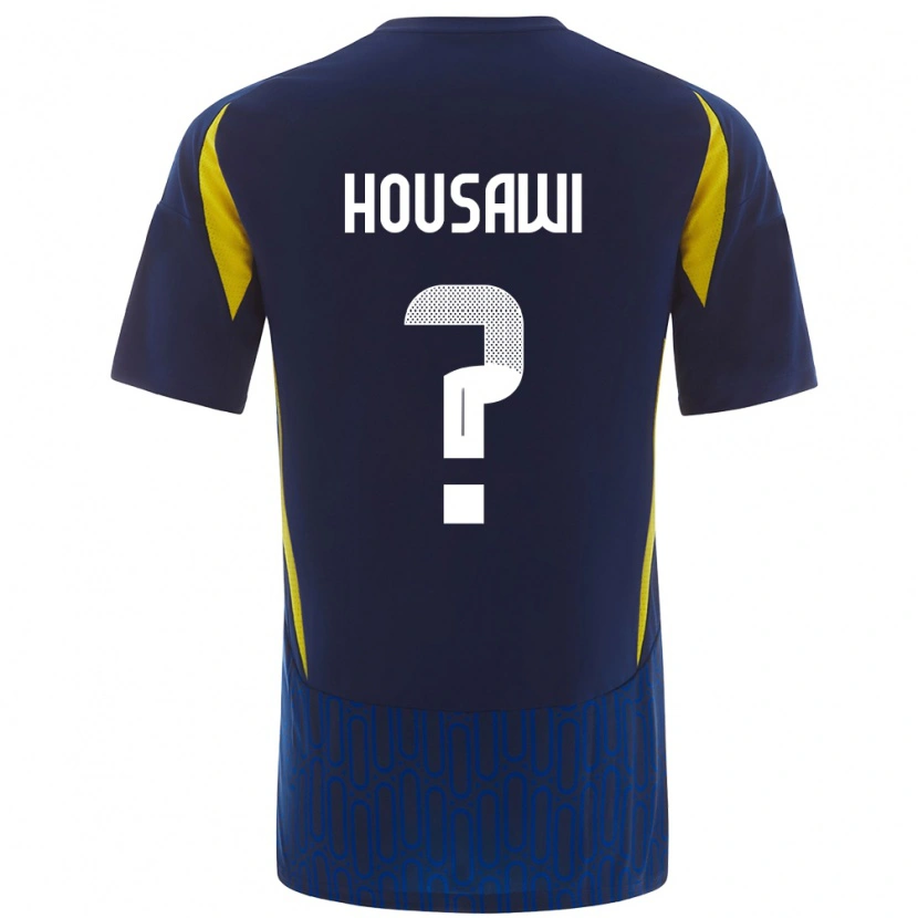 Danxen Donna Maglia Asser Housawi #0 Blu Giallo Kit Gara Away 2024/25 Maglietta
