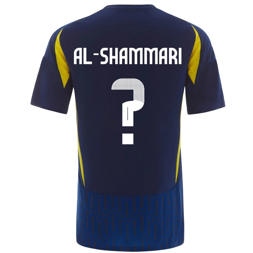 Danxen Donna Maglia Mansour Al-Shammari #0 Blu Giallo Kit Gara Away 2024/25 Maglietta