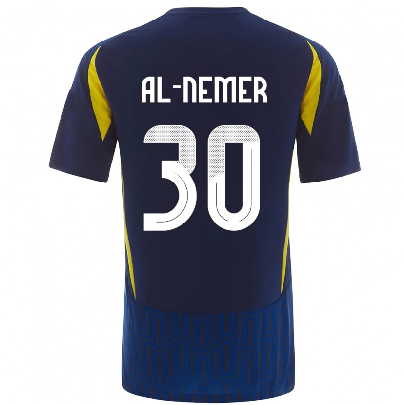 Danxen Donna Maglia Meshari Al-Nemer #30 Blu Giallo Kit Gara Away 2024/25 Maglietta