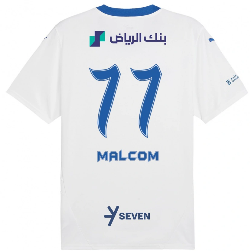Danxen Donna Maglia Malcom #77 Bianco Blu Kit Gara Away 2024/25 Maglietta