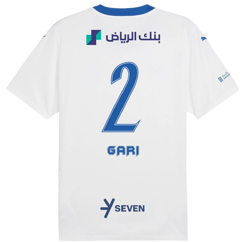 Danxen Donna Maglia Fatimah Gari #2 Bianco Blu Kit Gara Away 2024/25 Maglietta