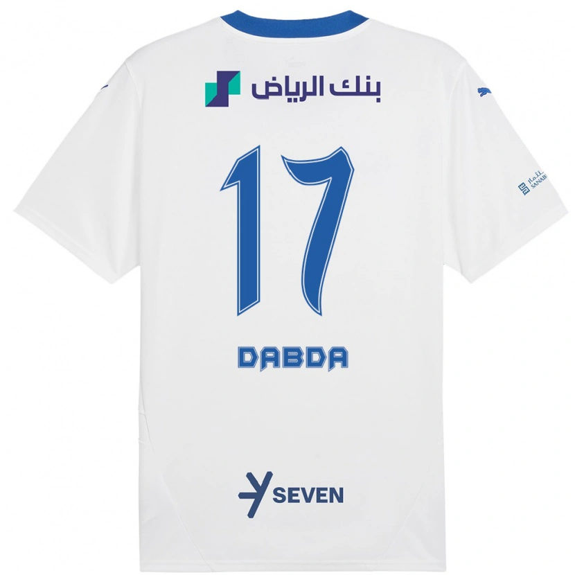 Danxen Donna Maglia Claudia Dabda #17 Bianco Blu Kit Gara Away 2024/25 Maglietta