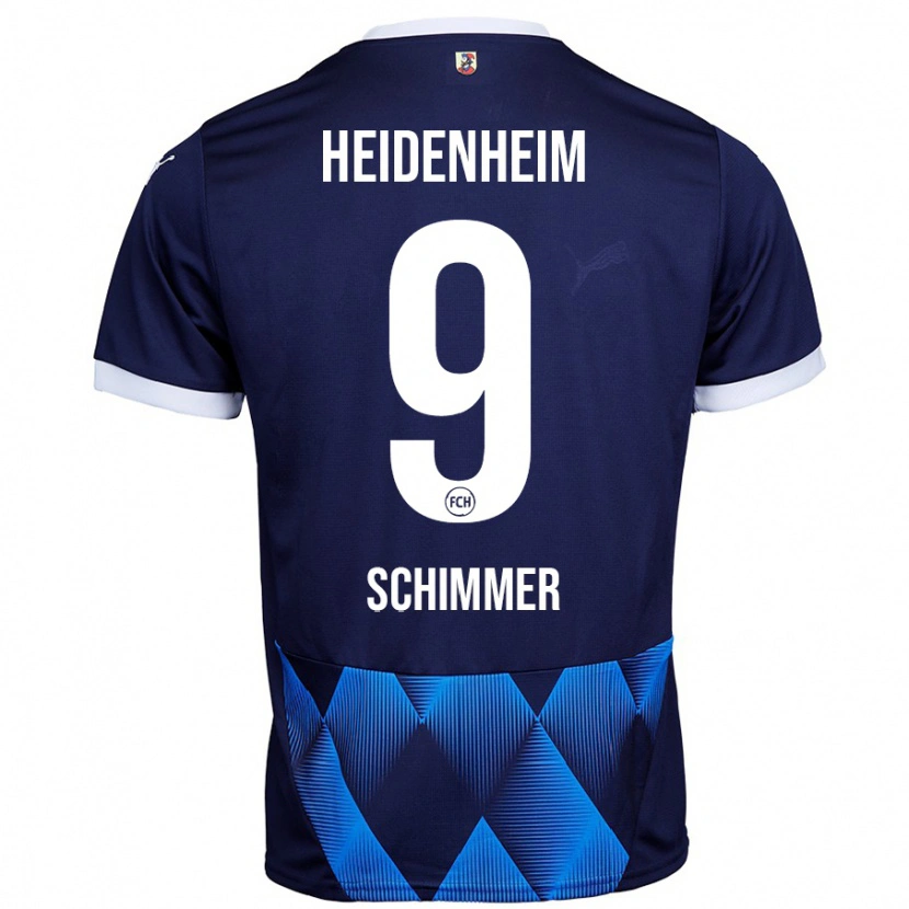 Danxen Donna Maglia Stefan Schimmer #9 Blu Navy Scuro Kit Gara Away 2024/25 Maglietta