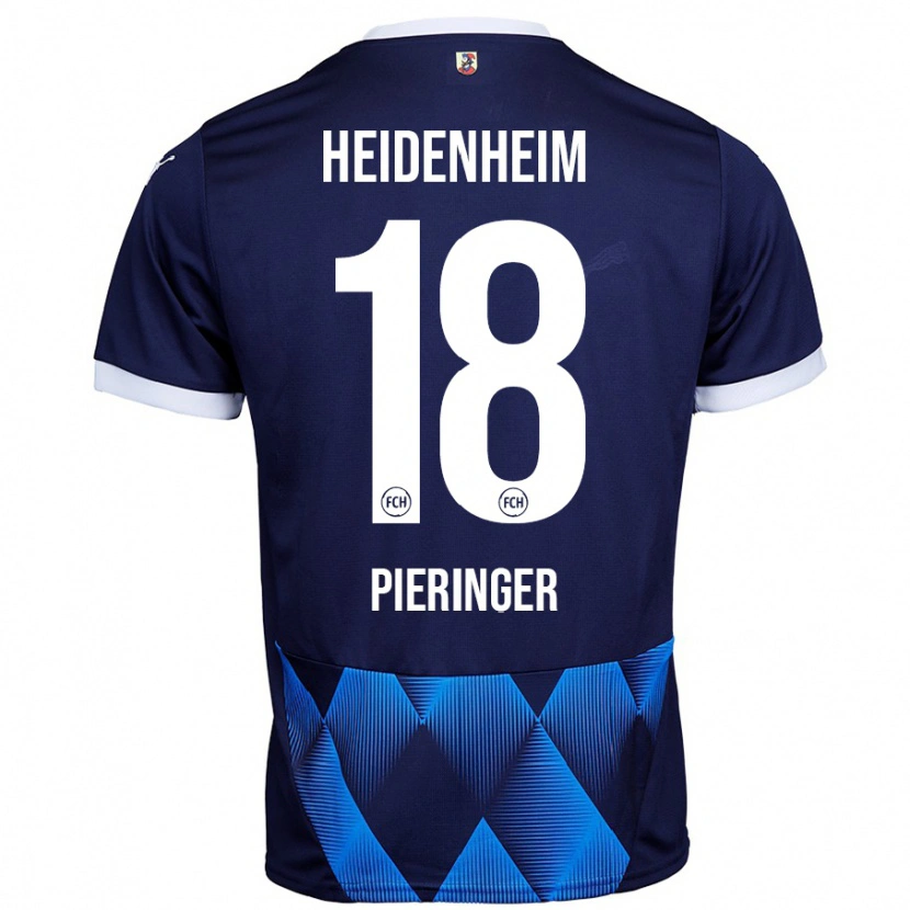 Danxen Donna Maglia Marvin Pieringer #18 Blu Navy Scuro Kit Gara Away 2024/25 Maglietta