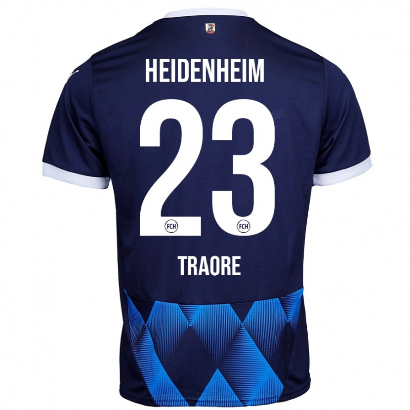 Danxen Donna Maglia Omar Traoré #23 Blu Navy Scuro Kit Gara Away 2024/25 Maglietta