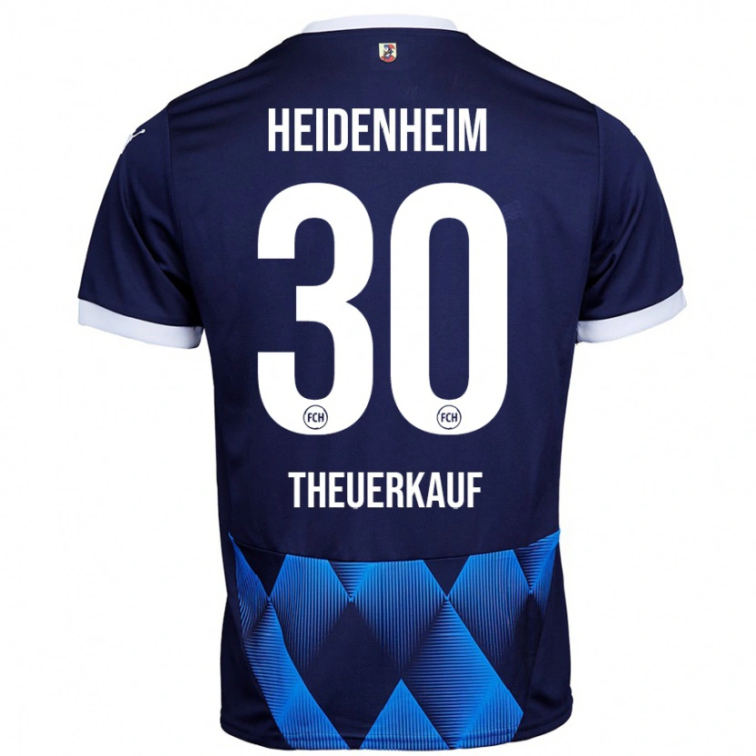 Danxen Donna Maglia Norman Theuerkauf #30 Blu Navy Scuro Kit Gara Away 2024/25 Maglietta