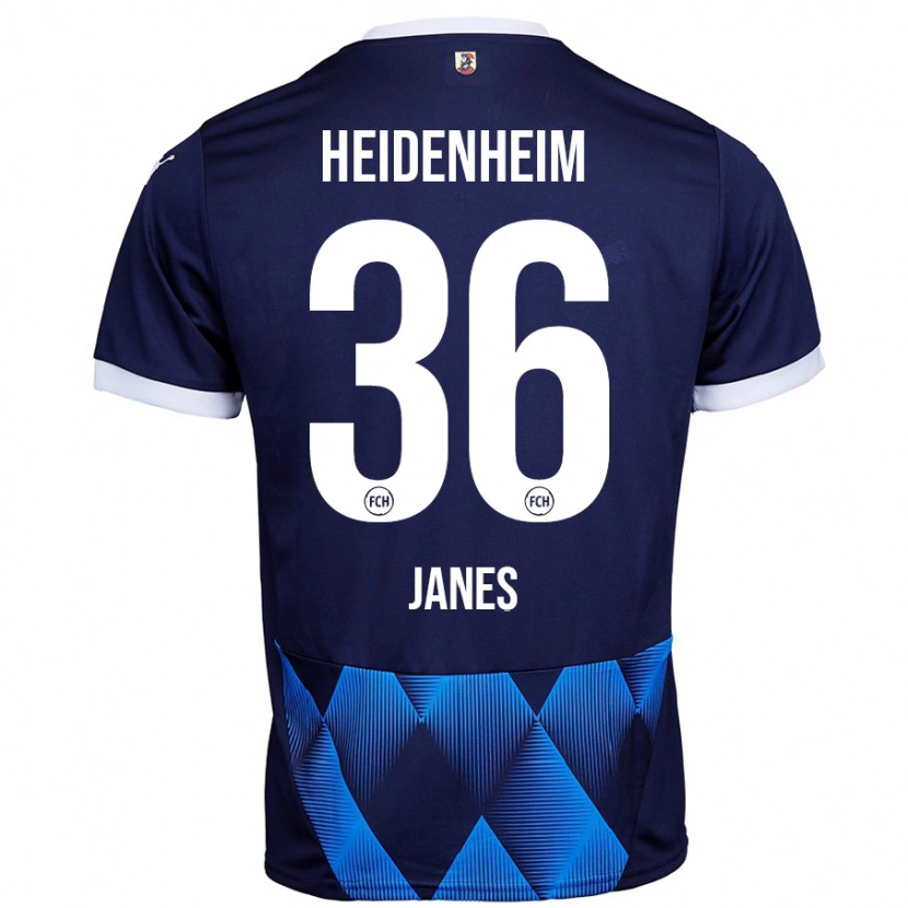 Danxen Donna Maglia Luka Janes #36 Blu Navy Scuro Kit Gara Away 2024/25 Maglietta