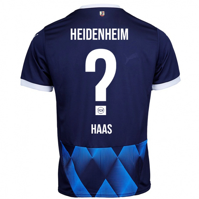 Danxen Donna Maglia Julian Haas #0 Blu Navy Scuro Kit Gara Away 2024/25 Maglietta