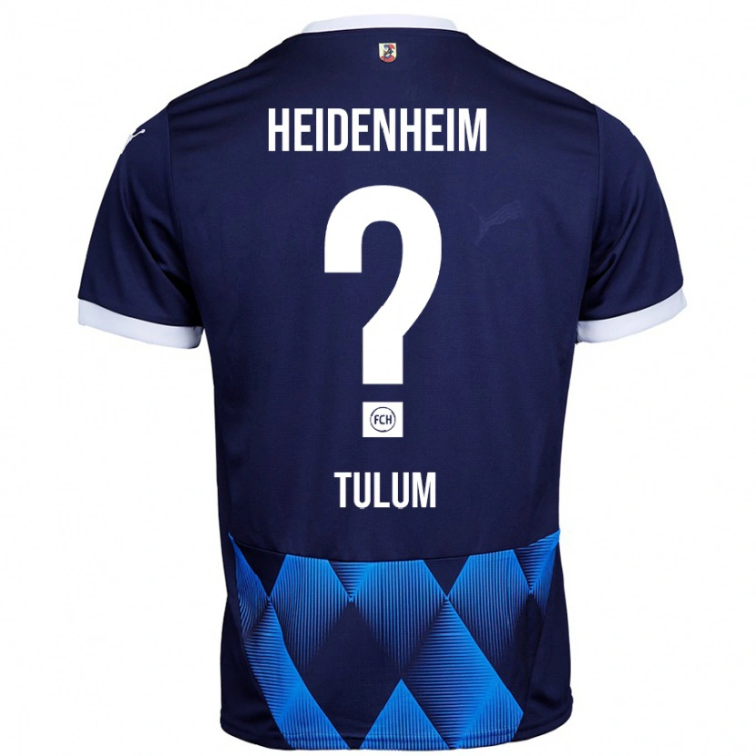 Danxen Donna Maglia Melih Tulum #0 Blu Navy Scuro Kit Gara Away 2024/25 Maglietta