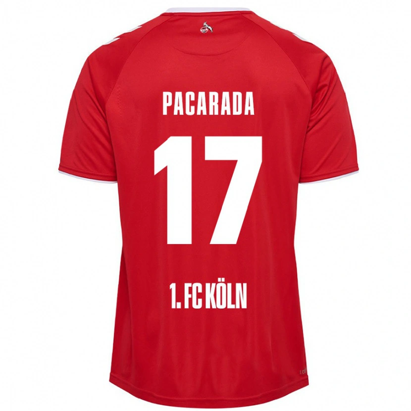 Danxen Donna Maglia Leart Paçarada #17 Rosso Bianco Kit Gara Away 2024/25 Maglietta