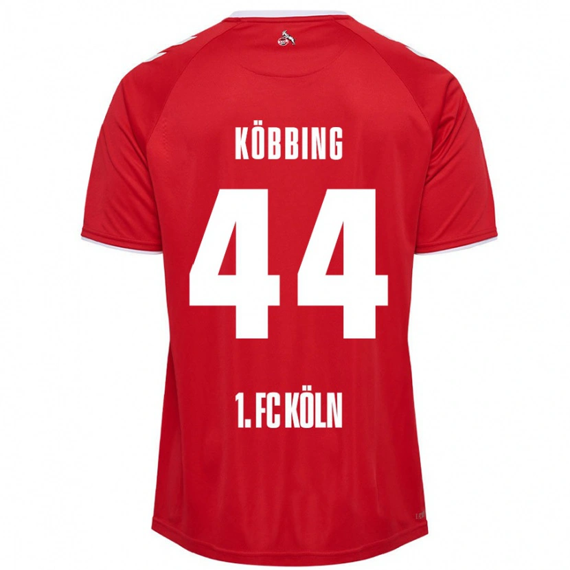 Danxen Donna Maglia Matthias Köbbing #44 Rosso Bianco Kit Gara Away 2024/25 Maglietta