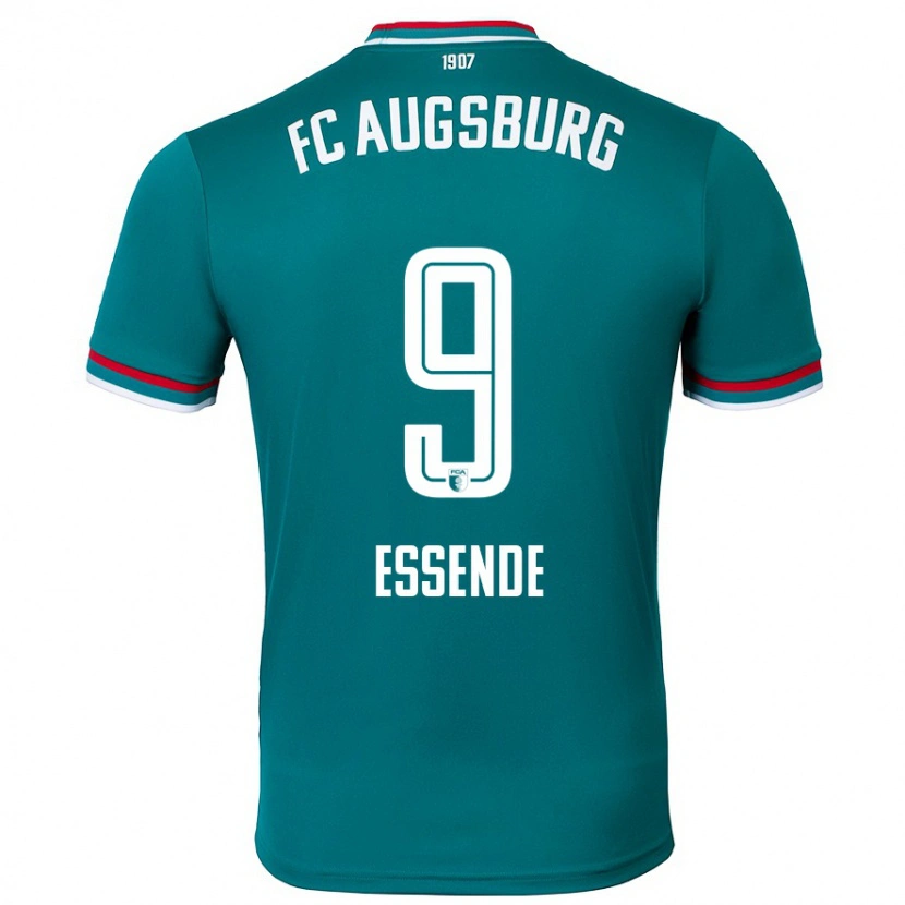 Danxen Donna Maglia Samuel Essende #9 Verde Scuro Kit Gara Away 2024/25 Maglietta