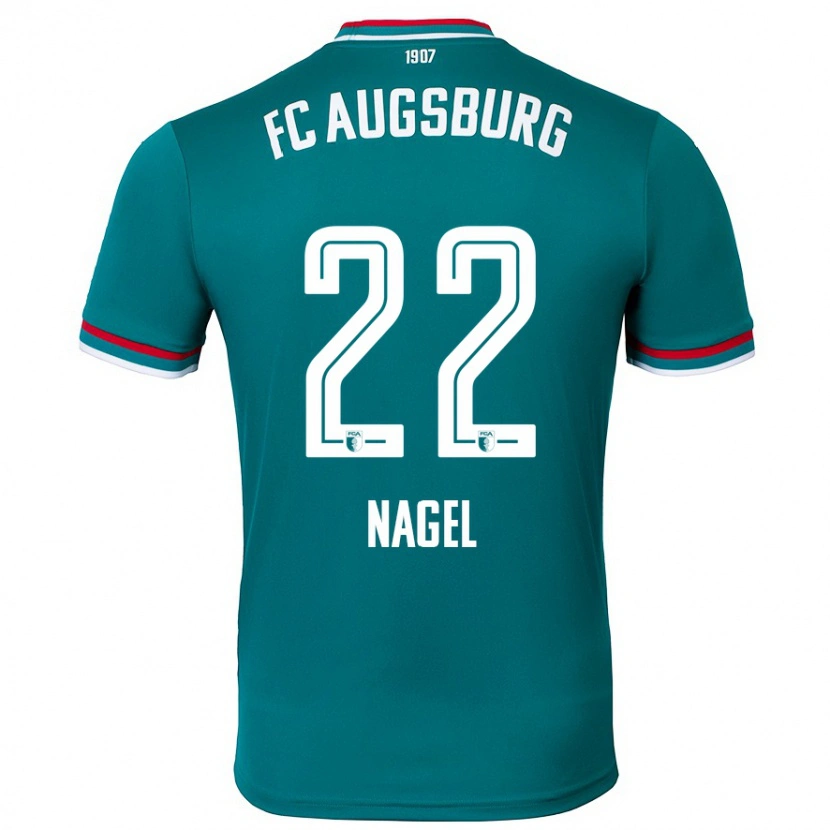 Danxen Donna Maglia Timo Nagel #22 Verde Scuro Kit Gara Away 2024/25 Maglietta