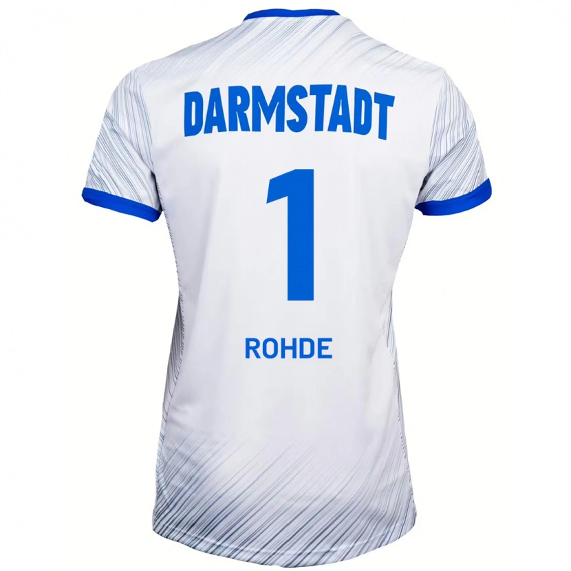 Danxen Donna Maglia Til Rohde #1 Bianco Blu Kit Gara Away 2024/25 Maglietta