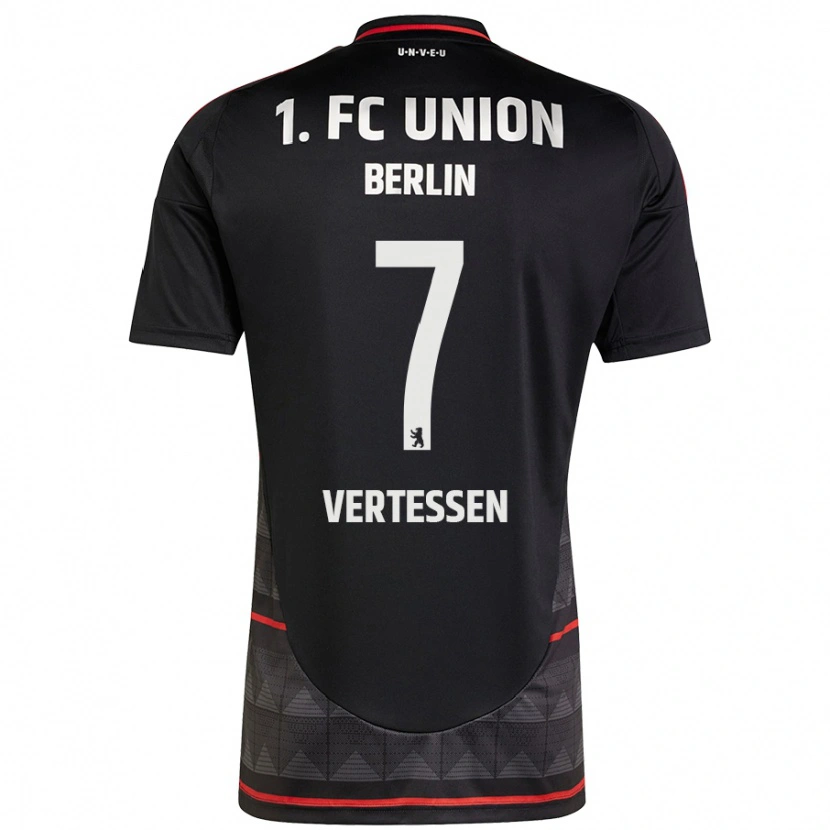 Danxen Donna Maglia Yorbe Vertessen #7 Nero Kit Gara Away 2024/25 Maglietta