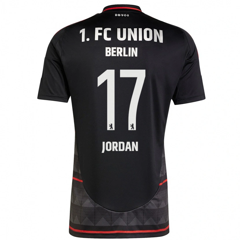 Danxen Donna Maglia Jordan #17 Nero Kit Gara Away 2024/25 Maglietta