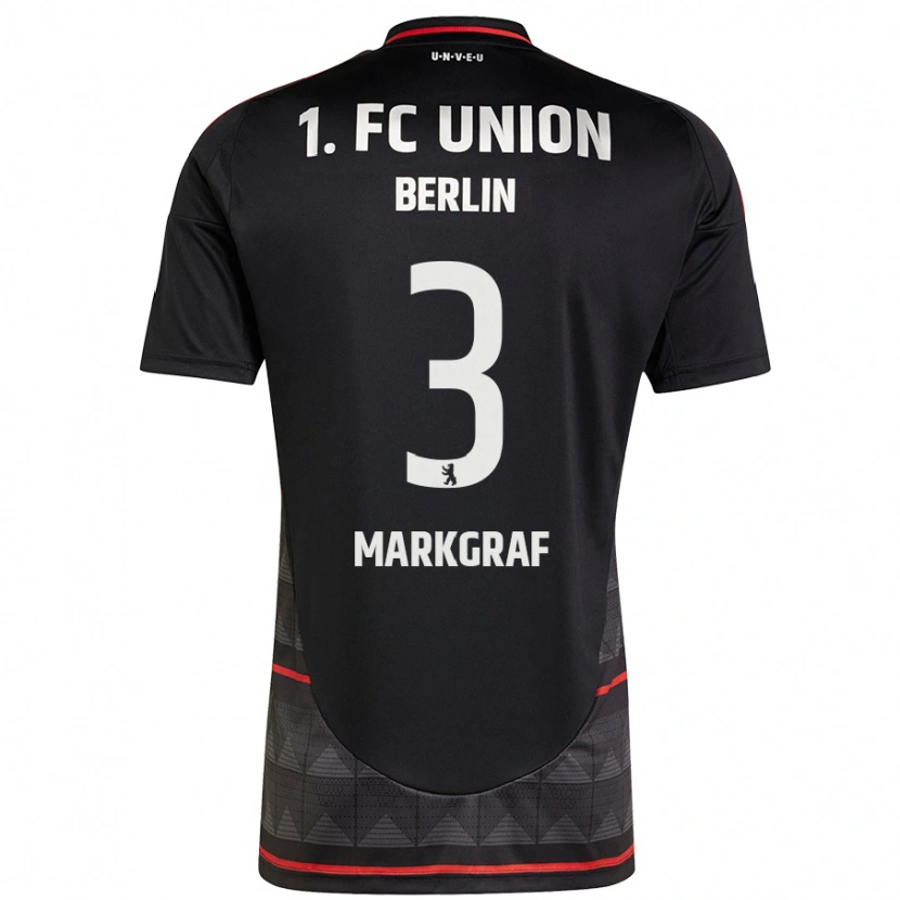 Danxen Donna Maglia Andrik Markgraf #3 Nero Kit Gara Away 2024/25 Maglietta