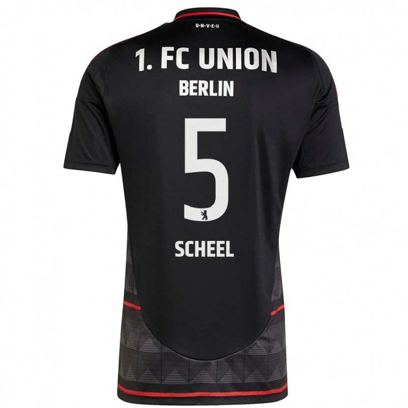 Danxen Donna Maglia Luca Scheel #5 Nero Kit Gara Away 2024/25 Maglietta