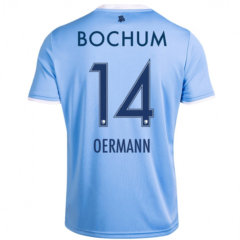 Danxen Donna Maglia Tim Oermann #14 Azzurro Cielo Kit Gara Away 2024/25 Maglietta