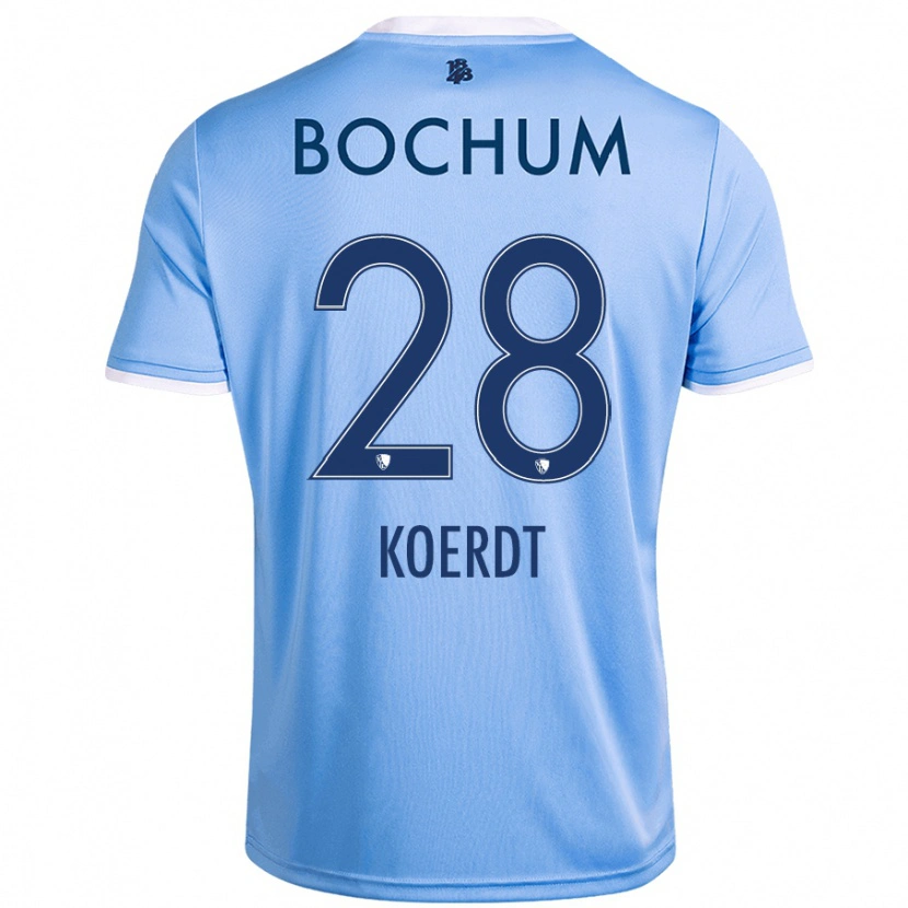 Danxen Donna Maglia Lennart Koerdt #28 Azzurro Cielo Kit Gara Away 2024/25 Maglietta