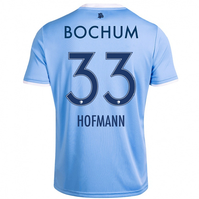 Danxen Donna Maglia Philipp Hofmann #33 Azzurro Cielo Kit Gara Away 2024/25 Maglietta