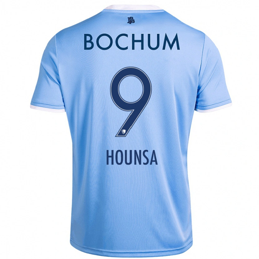 Danxen Donna Maglia Eligius Hounsa #9 Azzurro Cielo Kit Gara Away 2024/25 Maglietta