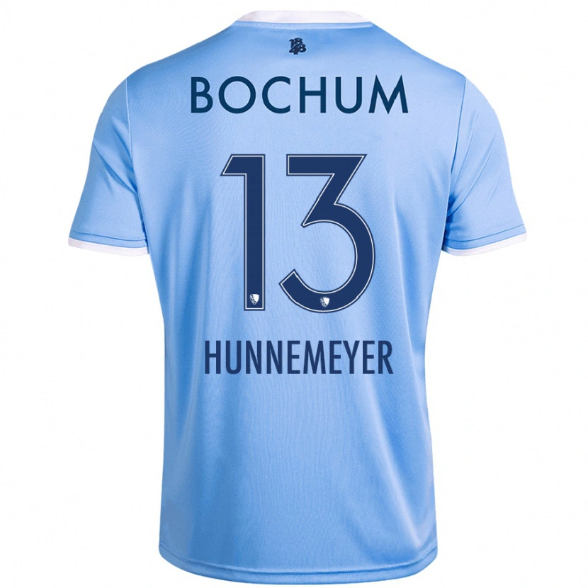Danxen Donna Maglia Maja Hünnemeyer #13 Azzurro Cielo Kit Gara Away 2024/25 Maglietta