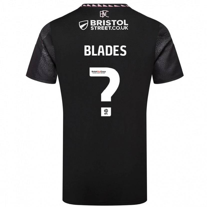 Danxen Donna Maglia Reanna Blades #0 Nero Kit Gara Away 2024/25 Maglietta