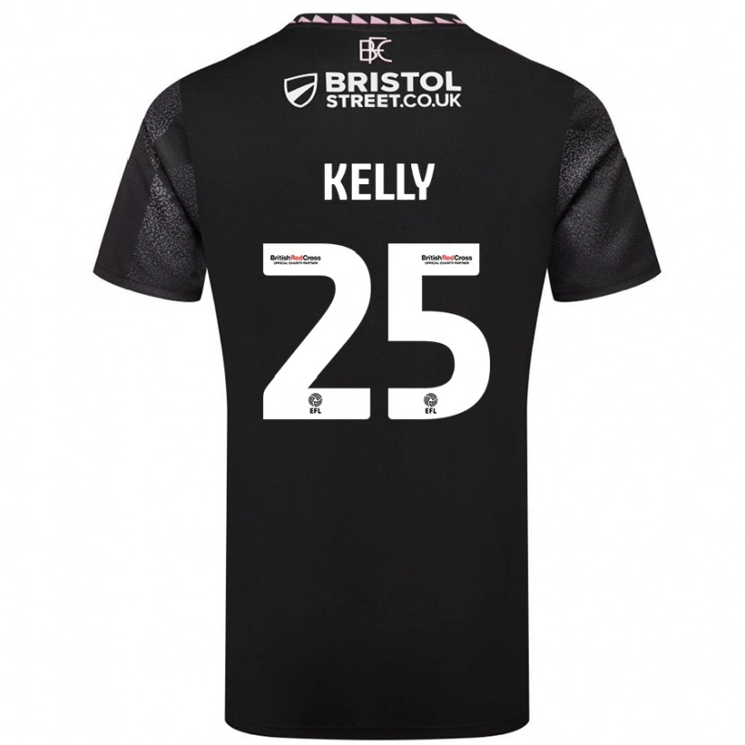 Danxen Donna Maglia Aimee Kelly #25 Nero Kit Gara Away 2024/25 Maglietta