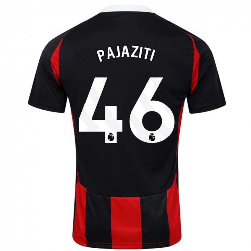 Danxen Donna Maglia Adrion Pajaziti #46 Nero Rosso Kit Gara Away 2024/25 Maglietta