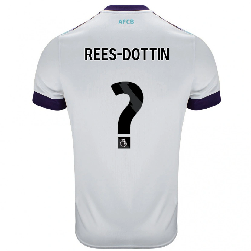 Danxen Donna Maglia Remy Rees-Dottin #0 Bianco Verde Viola Kit Gara Away 2024/25 Maglietta