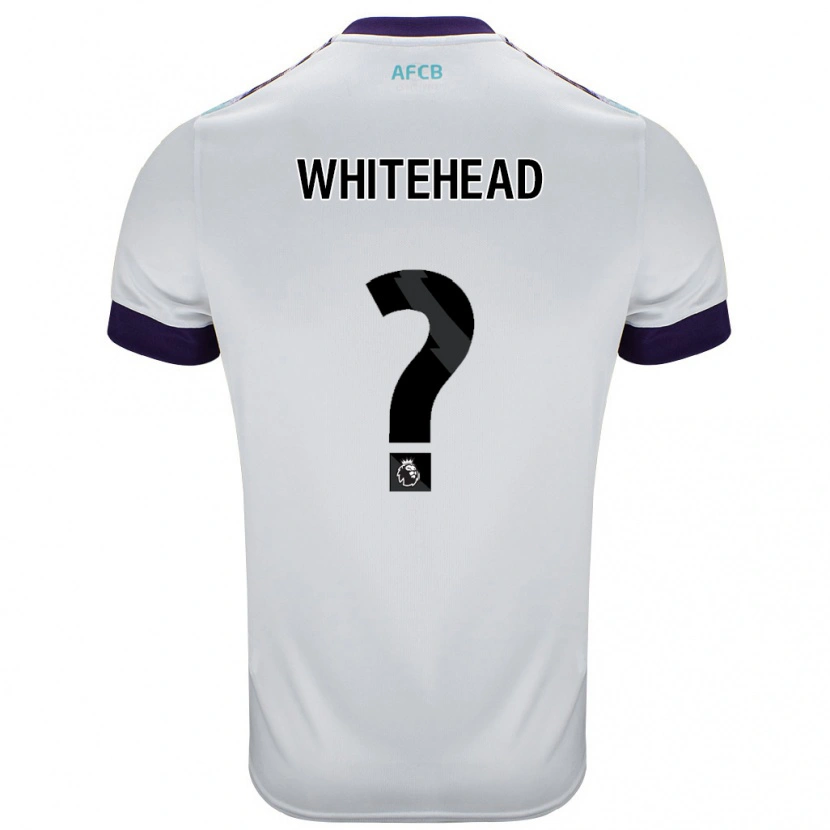 Danxen Donna Maglia Tommy Whitehead #0 Bianco Verde Viola Kit Gara Away 2024/25 Maglietta