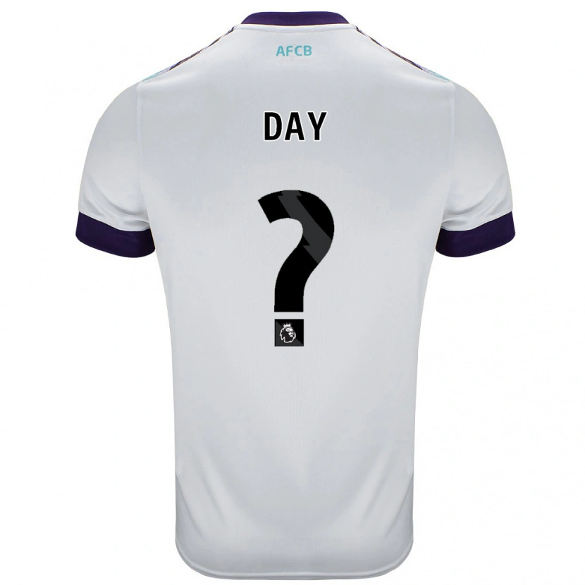 Danxen Donna Maglia Jonny Day #0 Bianco Verde Viola Kit Gara Away 2024/25 Maglietta