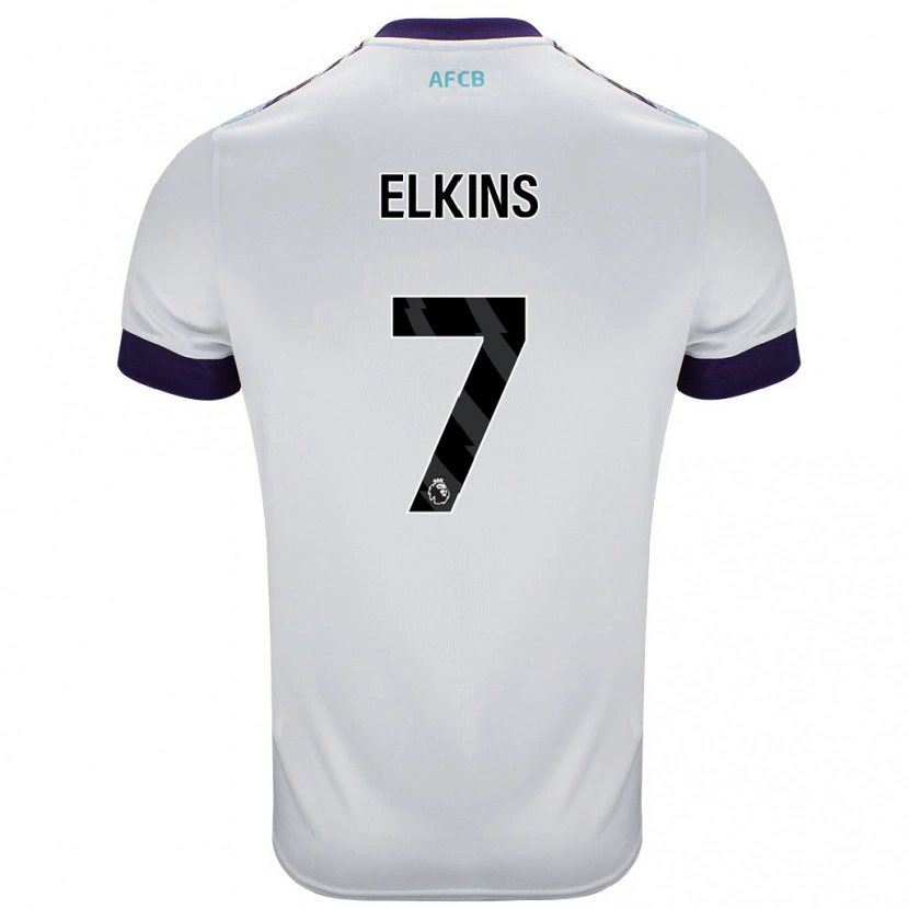 Danxen Donna Maglia Elle Elkins #7 Bianco Verde Viola Kit Gara Away 2024/25 Maglietta