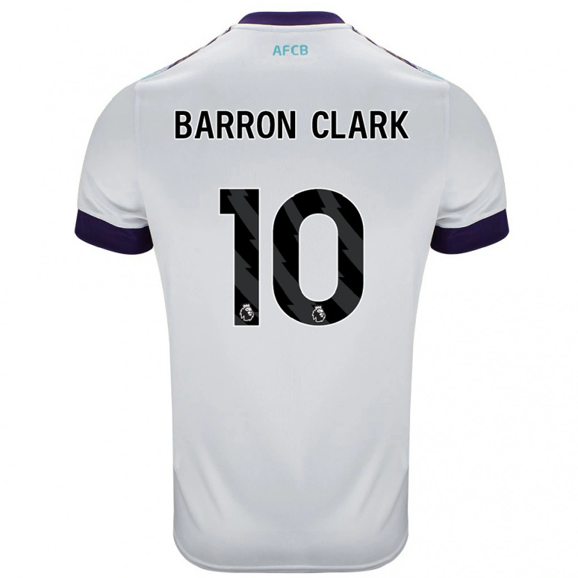 Danxen Donna Maglia Molly Barron-Clark #10 Bianco Verde Viola Kit Gara Away 2024/25 Maglietta