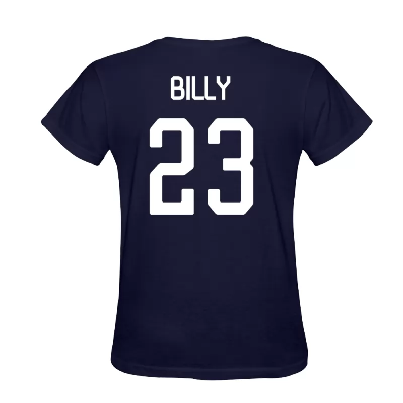 Uomo Billy Ketkeophomphone #23 Blu Scuro Calcio Design T-shirt Camicia