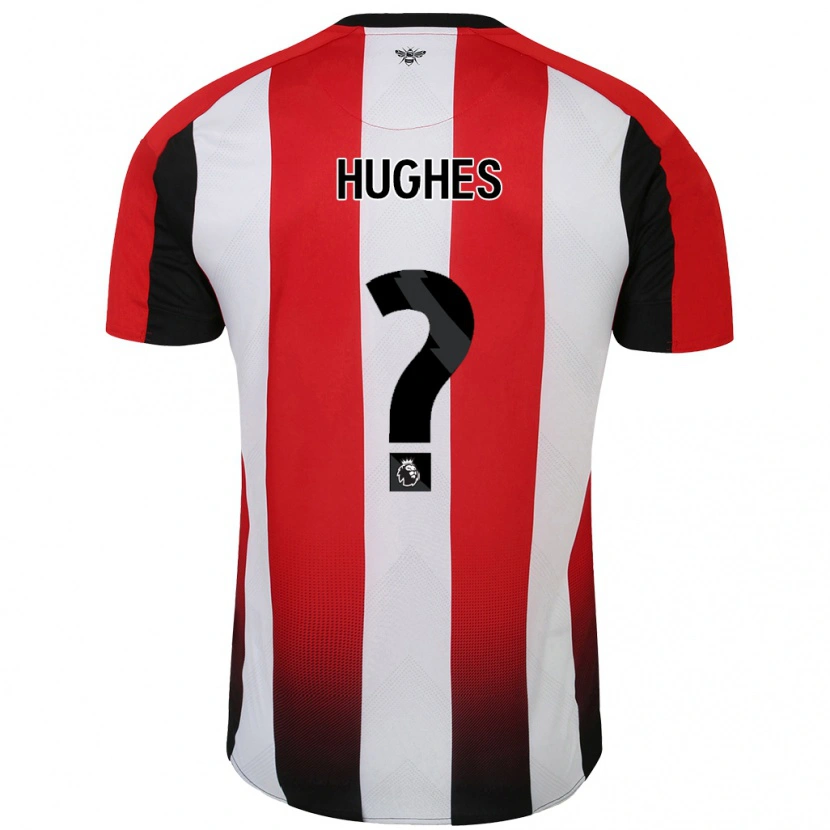 Danxen Bambino Maglia Cameron Hughes #0 Rosso Bianco Kit Gara Home 2024/25 Maglietta