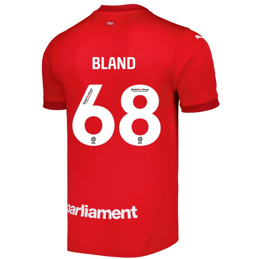 Danxen Bambino Maglia Jonathan Bland #68 Rosso Kit Gara Home 2024/25 Maglietta
