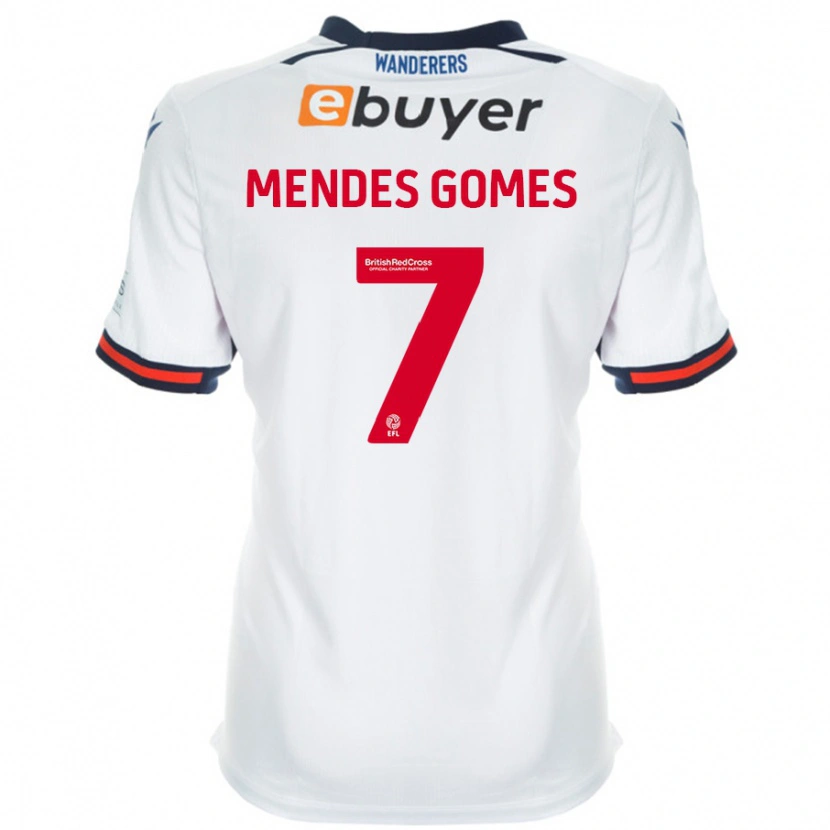 Danxen Bambino Maglia Carlos Mendes #7 Bianco Kit Gara Home 2024/25 Maglietta