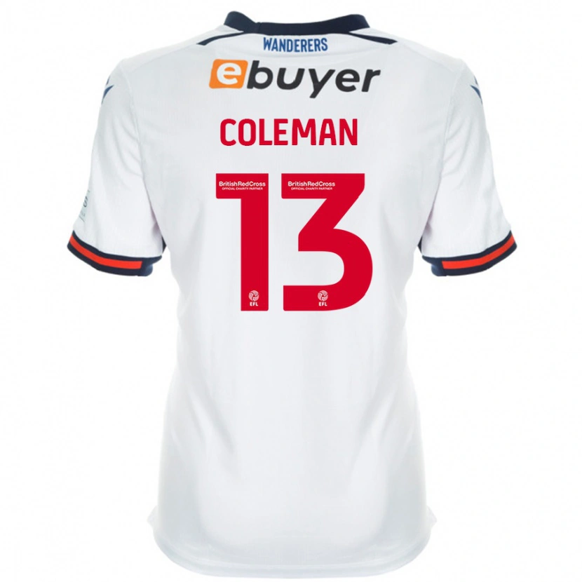 Danxen Bambino Maglia Joel Coleman #13 Bianco Kit Gara Home 2024/25 Maglietta