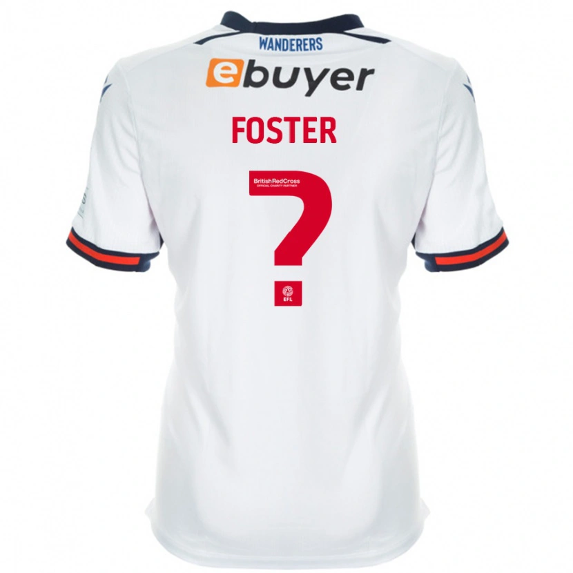 Danxen Bambino Maglia Grace Foster #0 Bianco Kit Gara Home 2024/25 Maglietta