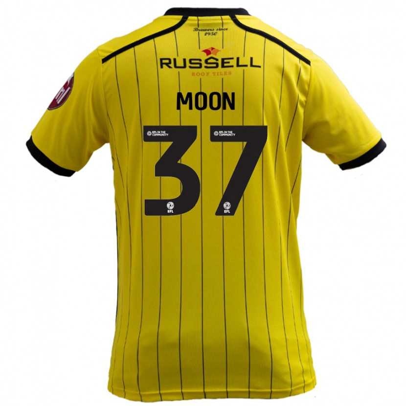 Danxen Bambino Maglia Jasper Moon #37 Giallo Kit Gara Home 2024/25 Maglietta