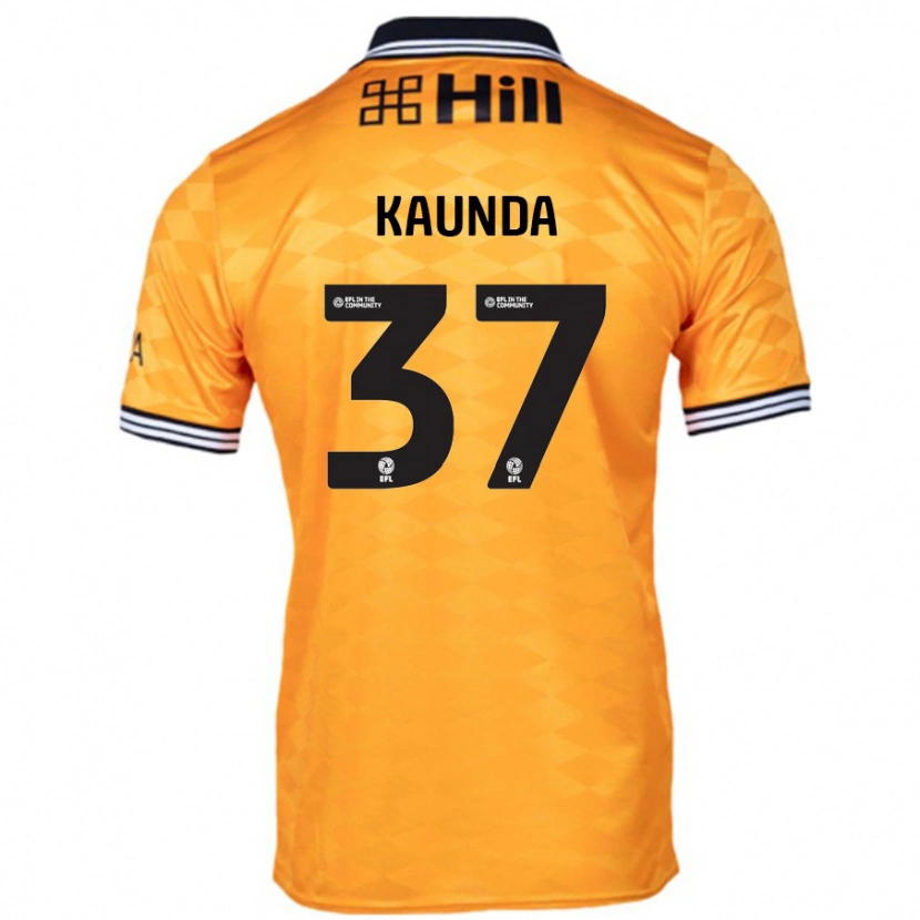 Danxen Bambino Maglia Amaru Kaunda #37 Arancione Kit Gara Home 2024/25 Maglietta