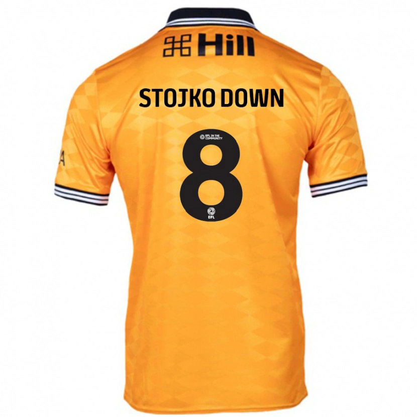 Danxen Bambino Maglia Alysha Stojko-Down #8 Arancione Kit Gara Home 2024/25 Maglietta