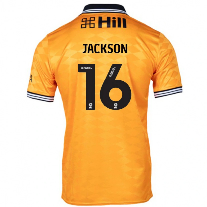 Danxen Bambino Maglia Abbie Jackson #16 Arancione Kit Gara Home 2024/25 Maglietta