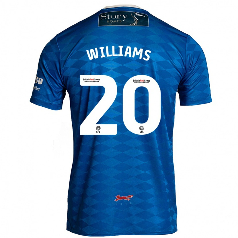 Danxen Bambino Maglia Ben Williams #20 Blu Kit Gara Home 2024/25 Maglietta