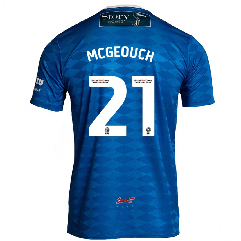 Danxen Bambino Maglia Dylan Mcgeouch #21 Blu Kit Gara Home 2024/25 Maglietta
